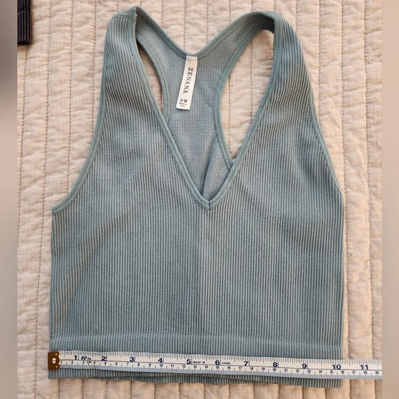 NWOT Zenana Blue/gray Brami. - Picture 1 of 5